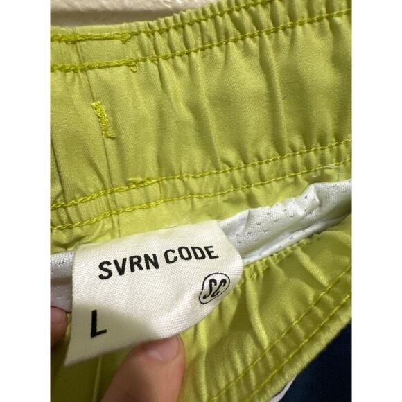 SVRN Code Mens Swim Trunks size Large New Floral Tropical - Picture 2 of 3